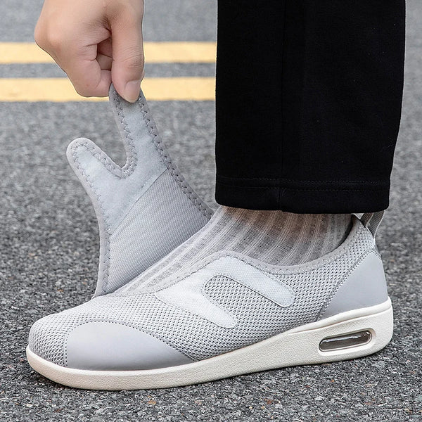 Adjustable Open Elderly Shoes For Swollen Diabetic Shoes Foot Fat Wide Hallux Valgus Bunion Orthopedics Thumb Eversion Men Women