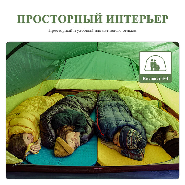 Naturehike Opalus Pro 2 3 Tent 2 3 Person Hiking Tent 4 Season Tent Ultralight Family Travel Tent 20D Waterproof Camping Tent