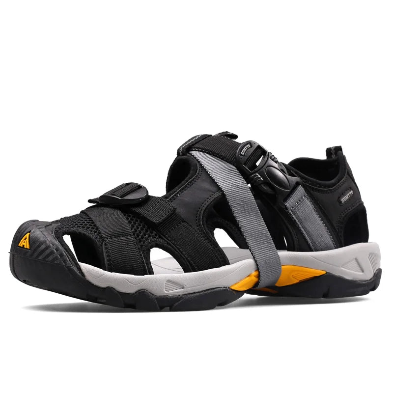 HUMTTO Summer Hiking Shoes Outdoor Sandals for Men Breathable Water Beach Mens Sandals Climbing Quick Dry Trekking Sneakers Man