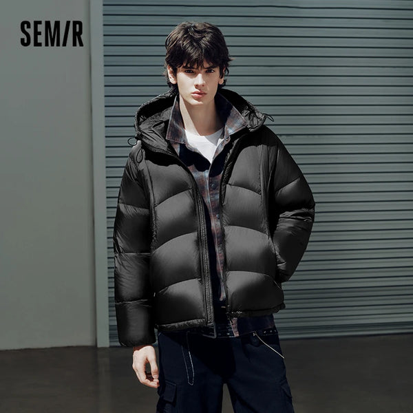 អាវក្រៅបុរស Semir រចនាបថទំនើប រចនាបថខាងក្រៅ មានក្រណាត់ការពារទឹកជ្រាប ឆ្នាំ២០២៦ ថ្មីសម្រាប់ពាក់ប្រចាំថ្ងៃ រដូវរងា រចនាបថធម្មតាសម្រាប់ទីក្រុង
