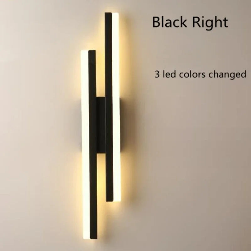 Modern LED Wall Lamp Wall Sconces Copper Line Pipe Acrylic Lampshade Indoor Lighting for Living Room Corridor Light Fixture