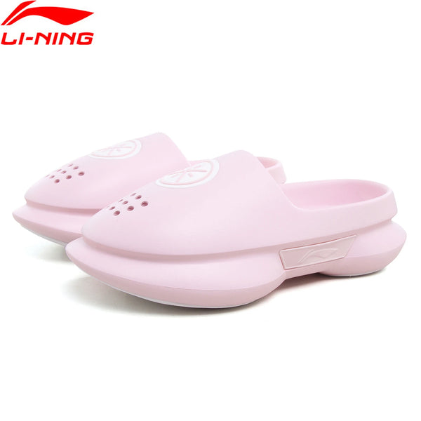 ស្បែកជើងបាល់បោះ Li-Ning សម្រាប់បុរស WADE SLIDE ក្រៅទីលាន ខ្នើយស្រាល ឆ្លុះបញ្ចាំងពន្លឺ ស្បែកជើងប៉ាតា LiNing ទន់ ABTV003