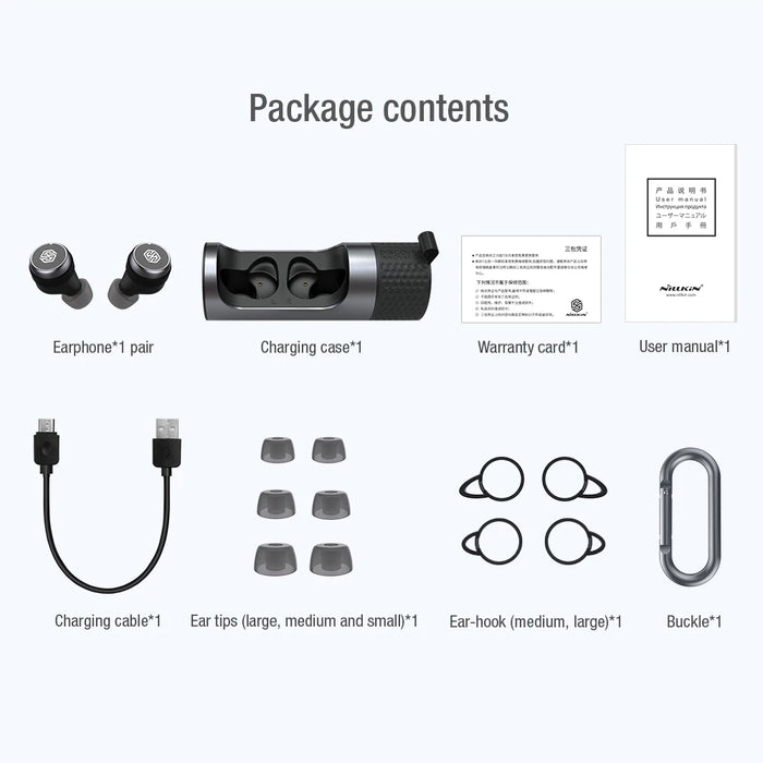 True Wireless Earbuds aptX With Qualcomm Chip Nillkin Bluetooth earphone with Mic CVC Noise Cancelling headset IPX5 Water Proof