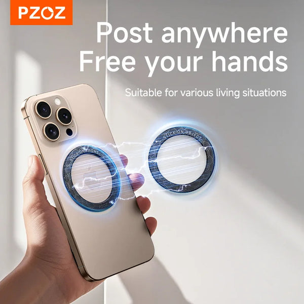 PZOZ Magsafe magnetic suction ring Mobile phone wall mounted magnetic strip wall sticker Kitchen Bathroom watching video Holder