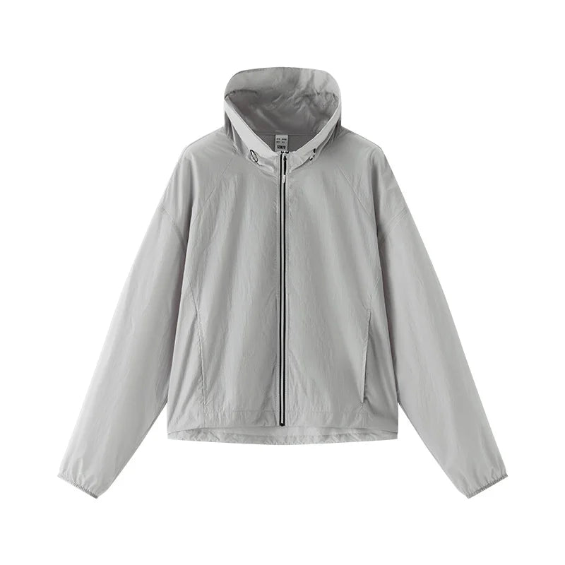 Semir Womens UV Jacket 2026 Short Bud Collar Loose Fit Tops Cool Feeling Elegant Casual Style Soft Comfortable Daily Wear