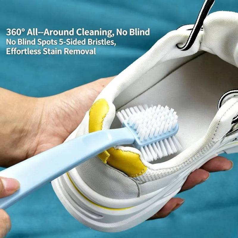 Five Sided Shoe Brush for Home Use, Not Harmful to Shoes, Hard Fur Shoes, Special Shoe Brush for Cleaning Shoes, Cleaning Board