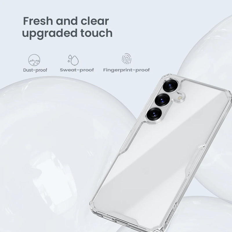 NILLKIN For Samsung Galaxy S25 Ultra Case Nature Pro TPU Hybrid Classic Transparent Back Cover For Samsung S25/S25 Plus Cases