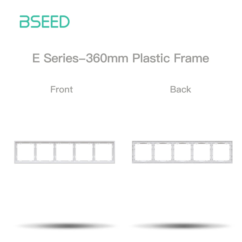 BSEED Wall Button Switch 1/2Gang USB Type-C Wall Socket Module Part Internet TV Telephone Socket Plastic Frame DIY Function Part