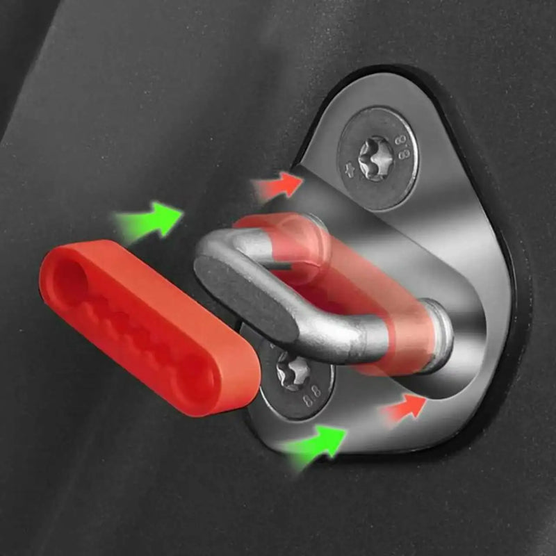 Car Door Shock-Absorbing Pad, Silicone Pad, Door Lock Buckle Protective Cover, Protective Pad, Door Closing Anti-Collision Strip