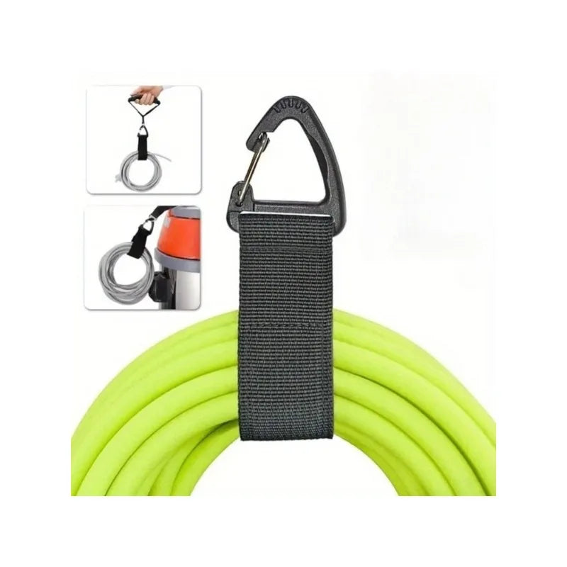 2PCS Heavy-Duty Nylon Garage Storage Hanging Hooks,Wall-Mounted Organizer for Hoses Ropes & Outdoor Gear with Triangle Clasp.