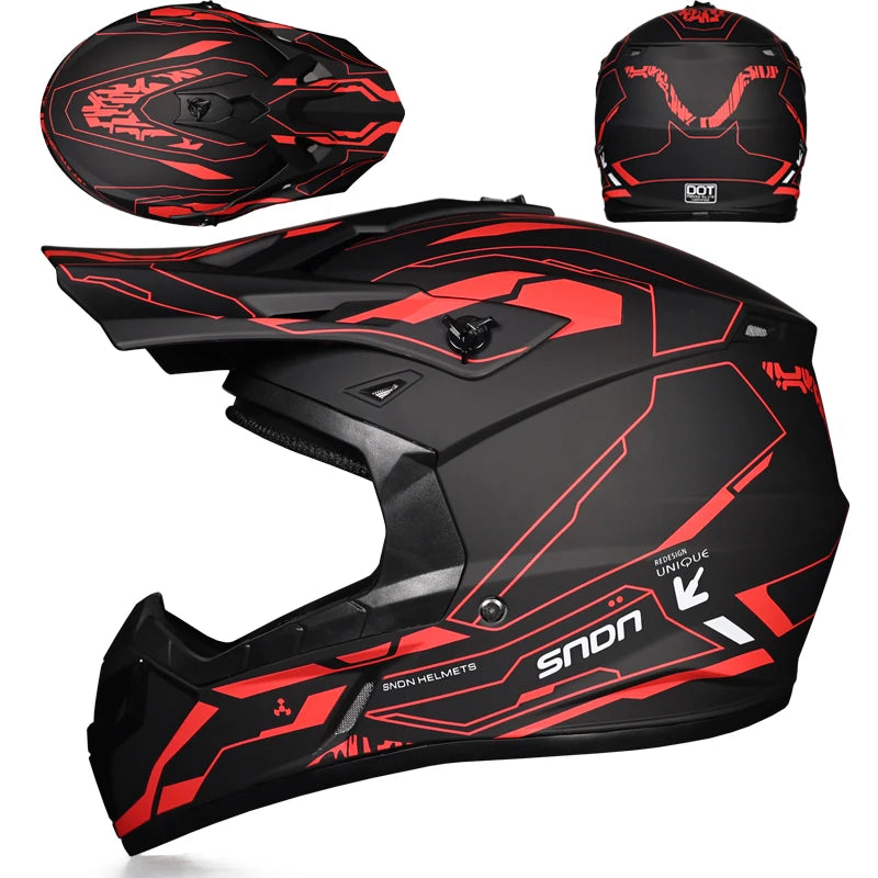 DOT Adult Motocross Helmet MX Dirt Bike Helmet Lightweight Off Road ATV UTV Quad Motorcycle Cross Helmet for Men Women Youth