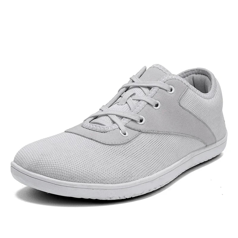 Extra Width Barefoot Shoes Wide Box Toe Shoes Minimalist Nonslip Outdoor Casual Flat Walking Sneakers Zero Drop Breathable Mesh