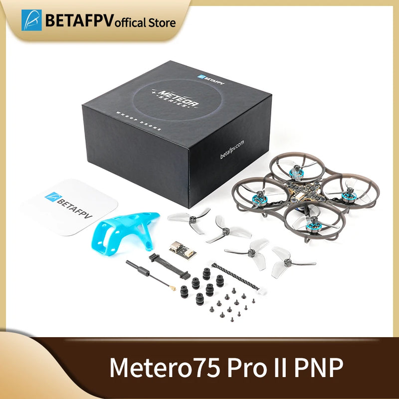 ឧទ្ធម្ភាគចក្រ BETAFPV Meteor75 Pro II O4 Brushless Whoop Quadcopter ផលិតឡើងសម្រាប់ O4 Air Unit ដែលមាន Butterfly O4 Wide Cinematic Confidence BEW