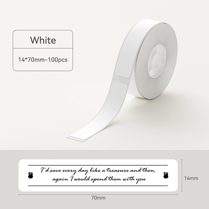 Niimbot Waterproof Anti-Oil Printing Label Paper Scratch-Resistant Tape Sticker for D11 D110 D101 H1S Mini Thermal Label Printer