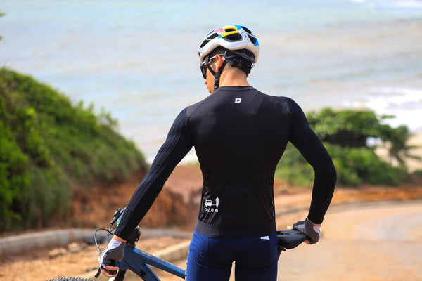 អាវយឺតជិះកង់បុរស DAREVIE ម៉ាក Maillot Aero ល្បឿនលឿន ស្រូបយកសំណើម PRO Level សម្រាប់បុរស UPF 40+ ប្រឆាំងនឹងការរអិល