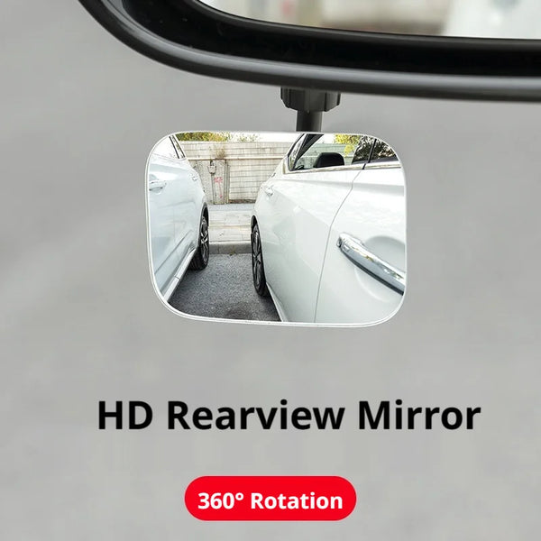 SEAMETAL 2pcs Car Blind Spot Rear View Mirror Wide Angle 360 Degree Adjustable Car Rear View Side Mirrors for Car Accessories
