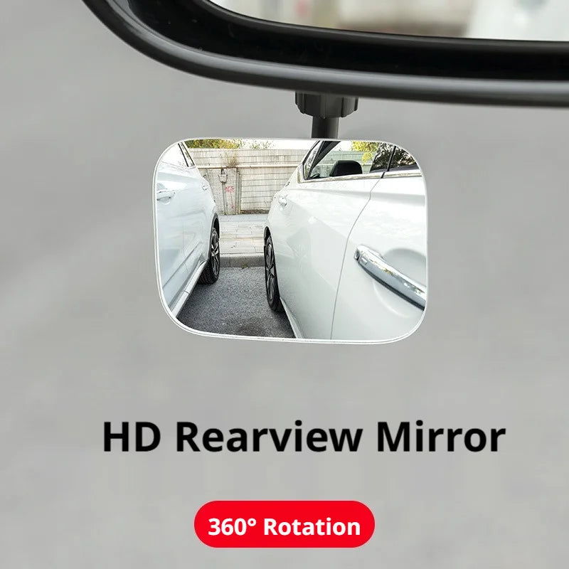 SEAMETAL 2pcs Car Blind Spot Rear View Mirror Wide Angle 360 Degree Adjustable Car Rear View Side Mirrors for Car Accessories