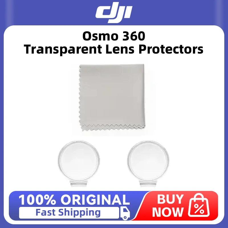 DJI Osmo 360 Transparent Lens Protectors multi-coated lens protectors guard against damage and minimize image loss for clear