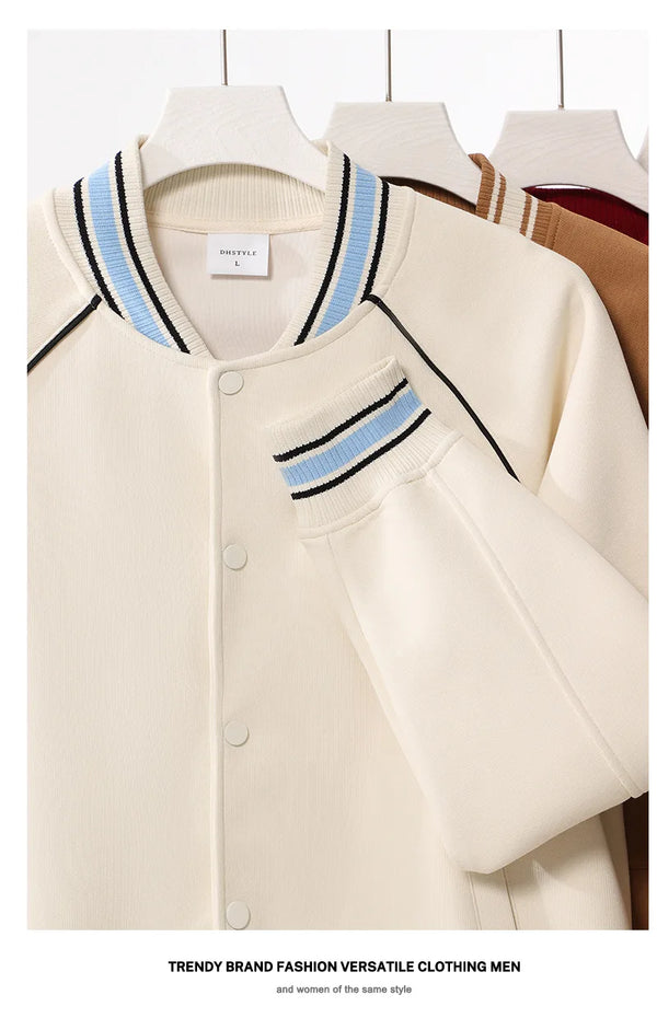 New Thick warm Loose and versatile Fashionable trendy cotton baseball jacket  with shoulder sleeves causal couple style  winter