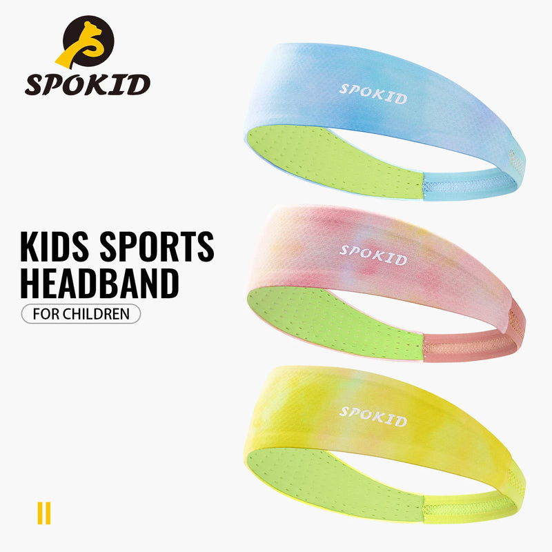 WRELS Kids Headband Sweatband Mesh Breathable Reflective Hair Band Elastic Ultralight Boys Girls Running Sports Headband