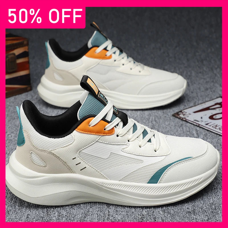 Men Sports Shoes Fashion Casual Mesh Breathable Outdoor Running Shoes New Soft Soled Non Slip Comfort Versatile Fitness Shoes