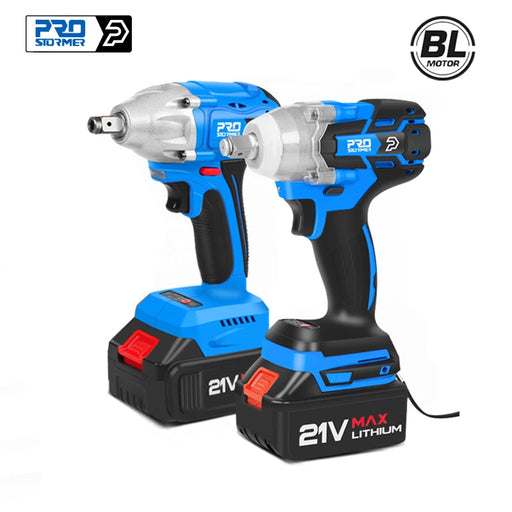 21V Brushless Wrench Electric Impact Wrench 320NM/350NM Socket Hand Drill Installation Power Tools By PROSTORMER