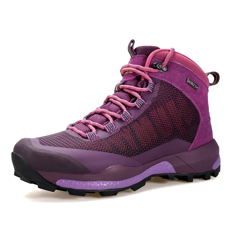 HUMTTO Waterproof Hiking Ankle Boots for Women New Winter Designer Climbing Woman Sneakers Sport Trekking Walking Womens Shoes