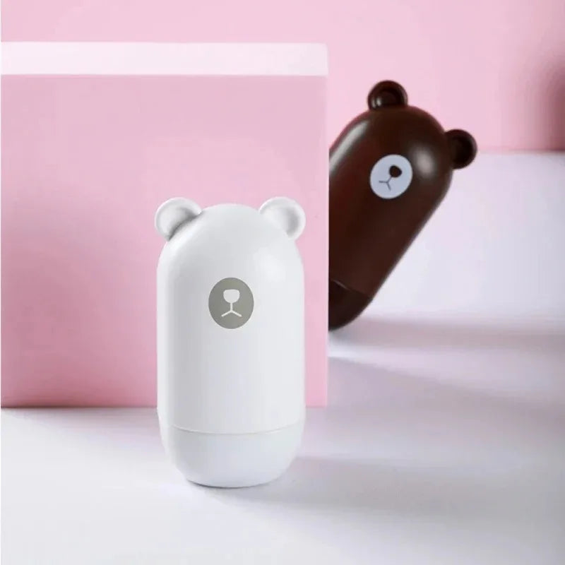 1pc Cute Little Bear Stamp Roller Anti-Theft Protection ID Seal Smear Privacy Confidential Data ID Seal Smear Privacy Message
