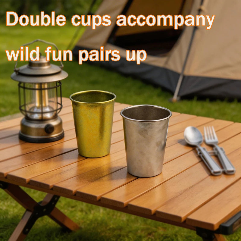 Super Light Pure Titanium Coffee Mug Camping Portable Polishing Breakfast Mule Milk Beer 350ml Juice Cup,Water Drinking Tumbler