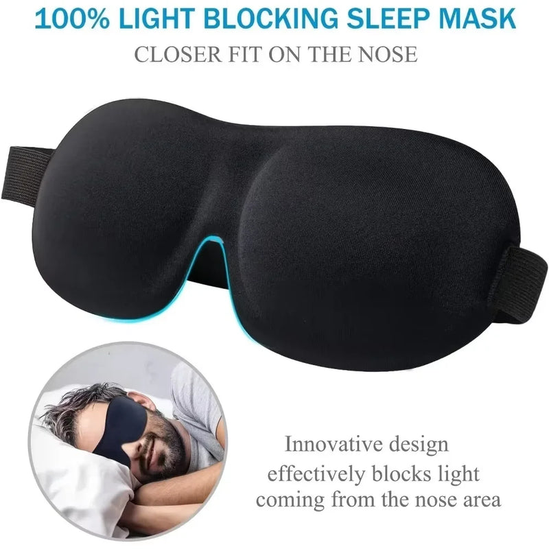 D Sleep Mask Blindfold Sleeping Aid Soft Memory Foam Eye Mask for Sleeping Travel Blockout Light Slaapmasker Eye Cover