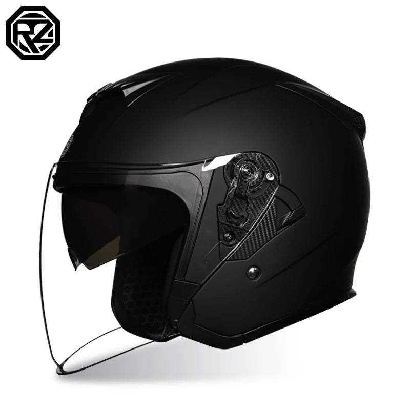 ORZ-600 Double sided semi open motorcycle helmet with ABS shell, DOT approved lightweight motorcycle helmet for urban commuting