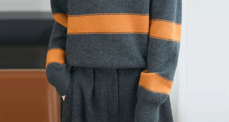 Striped Turtleneck Sweater Women 2026 Spring Autumn Long Sleeve Pullover Sweater Female Knitted Tops Jumper Ladies Jersey