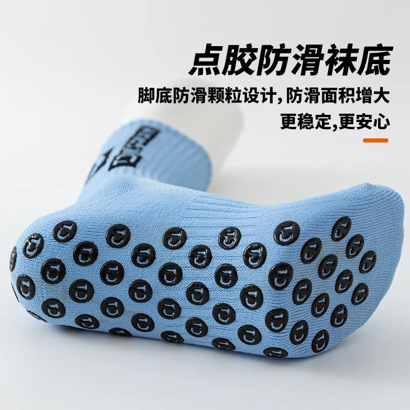 Anti-slip Football Socks  Round Silicone Suction Cup Grip Anti Slip Soccer Socks  Cycling Riding Socks 38-45 Sports Socks