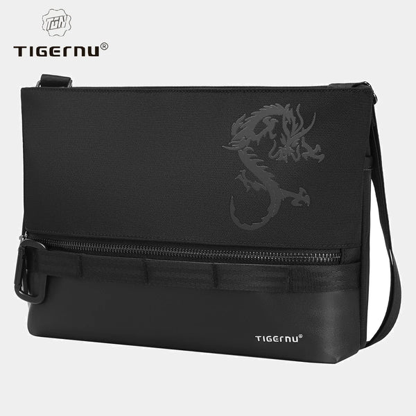 Tigernu Chinese Style Crossbody Bags For Men 9.7inch Tablet Shoulder Bags Mini Light-weight Travel Bags For Men Dragon Series