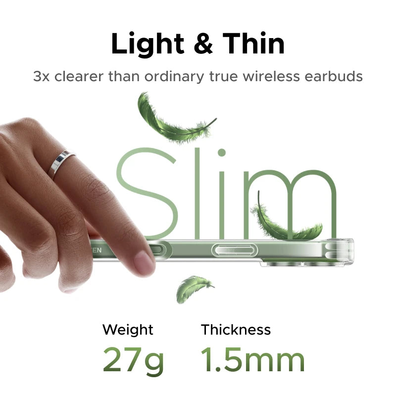 UGREEN Airbags Case for iPhone 17 16 15 Pro Max Clear Case Transparent Cover for iPhone 16 Pro 17 Air Protective Case Shockproof