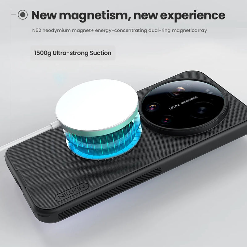 NILLKIN For Xiaomi 17 Ultra Magsafe Case Super Frosted Shield Pro Magnetic Wireless Charging Back Cover For Xiaomi Mi 17 Ultra