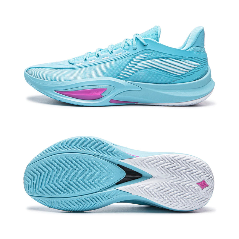 ស្បែកជើងបាល់បោះបុរស Li-Ning SHINING 3 V2 Court BOOM Cushion ទម្ងន់ស្រាល ស្រូបយកឆក់ ស្បែកជើងកីឡា LiNing ABPW017
