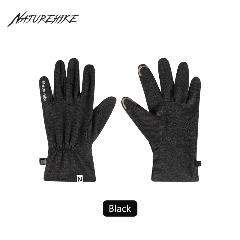 Naturehike Glove Heating Dralon Touch Screen Non-slip Sports Gloves Outdoor Running Cycling Mountaineering Wear-resistant Gloves