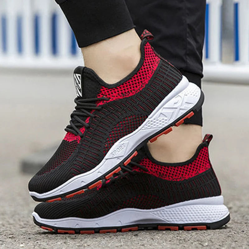 Men's Sneakers Spring Summer New Mesh Non-Slip Comfort Casual Breathable Racing Outdoor Running Shoes Students Speed Sports Shoe