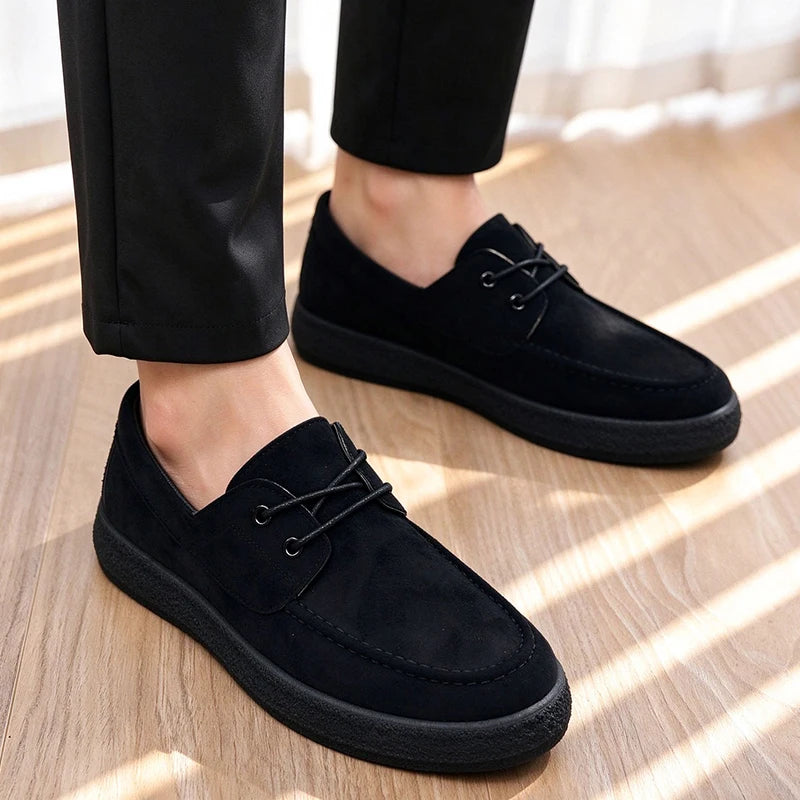 Men's slip on casual shoes four seasons new breathable light soft sole lazy shoes fashion Joker outdoor walking party tide shoes