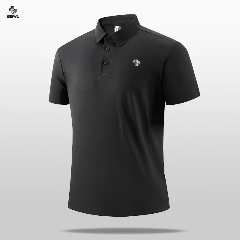 SBWL Summer New High-Quality Men's Sports POLO Shirts and Fashion Casual Short-Sleeved T-Shirts Tops