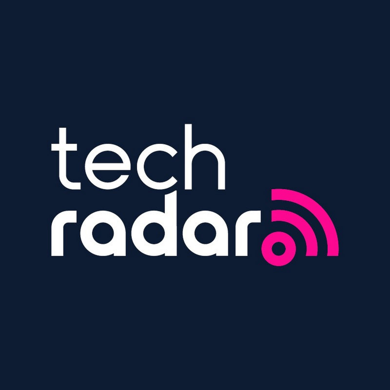 Tech Radar logo on a dark blue background