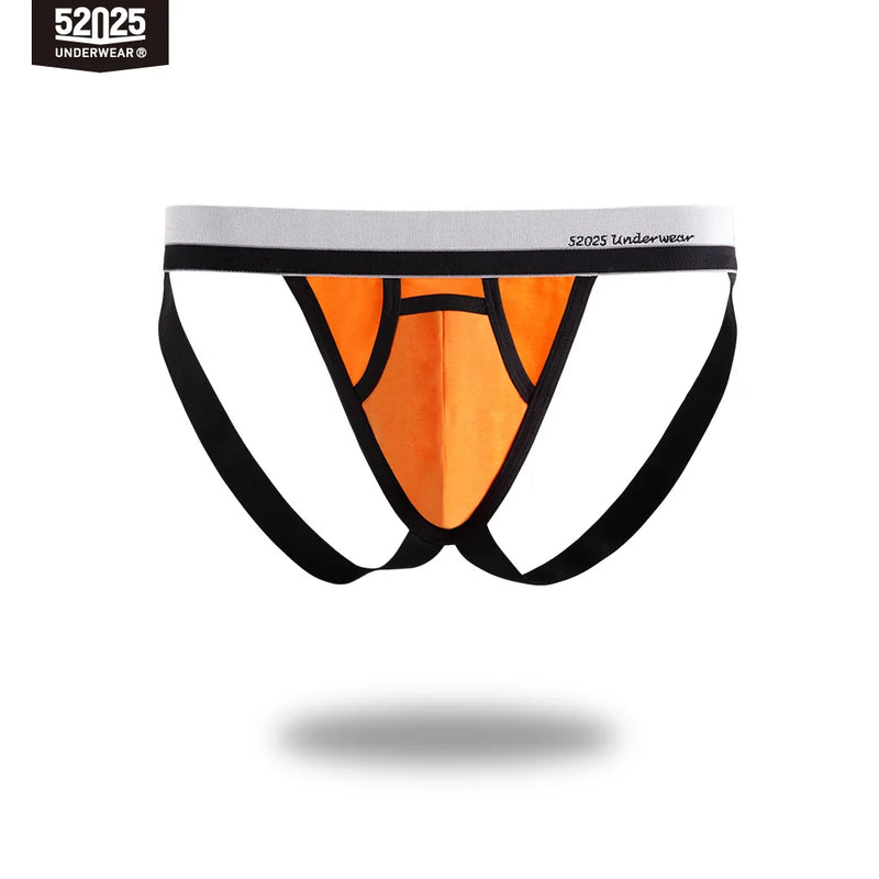 52025 Men's Jockstrap Underwear – Breathable Cotton Modal, Stylish and Comfortable Underpants with Fly, Supportive and Sexy