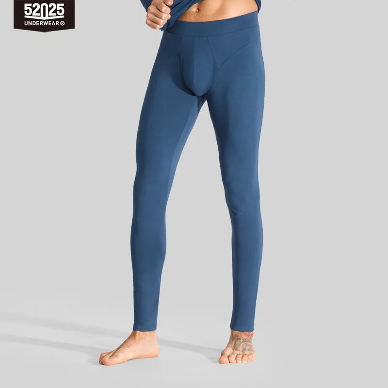 52025 Men's Modal Cotton Thermal Leggings – Ultra-Soft Lightweight Base Layer with Second-Skin Comfort and Modern Everyday Fit
