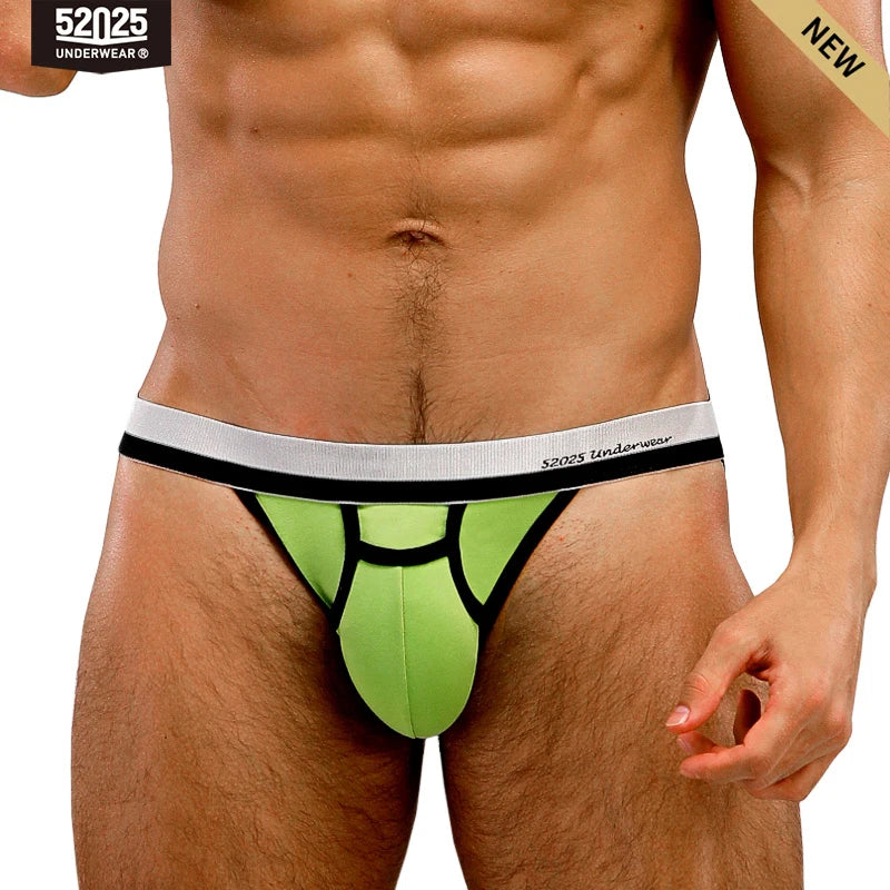 52025 Men's Jockstrap Underwear – Breathable Cotton Modal, Stylish and Comfortable Underpants with Fly, Supportive and Sexy