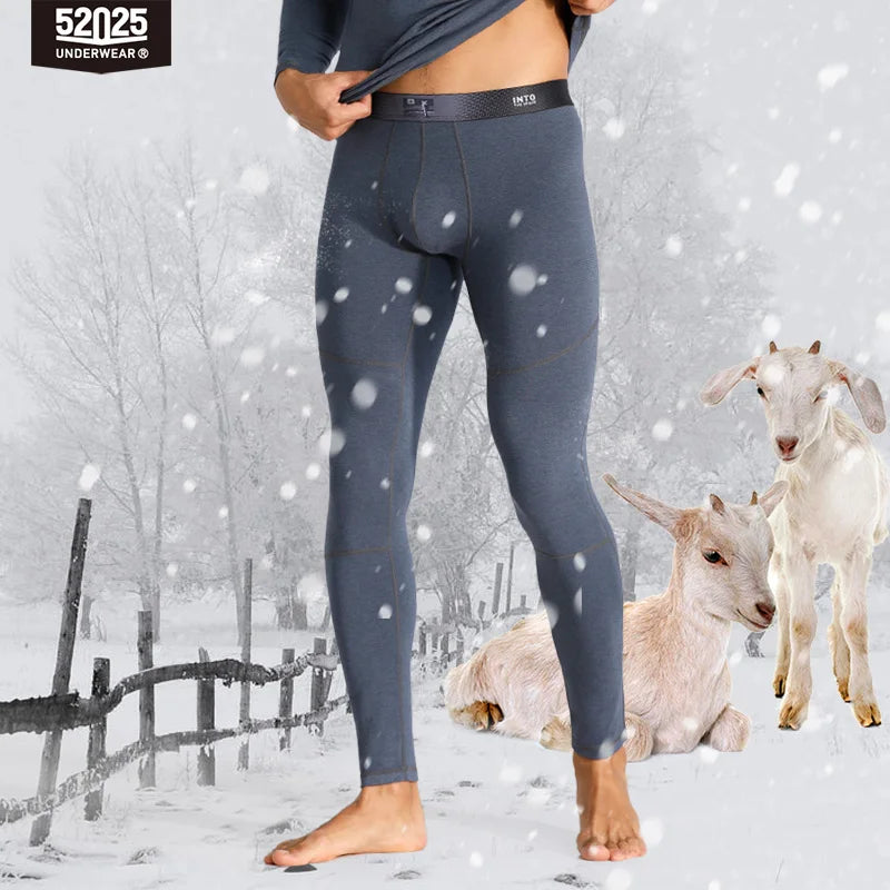 52025 Men’s Thermal Leggings with Cashmere – Comfortable and Warm Winter Thermal Pants. Stay Warm and Cozy in Premium Leggings
