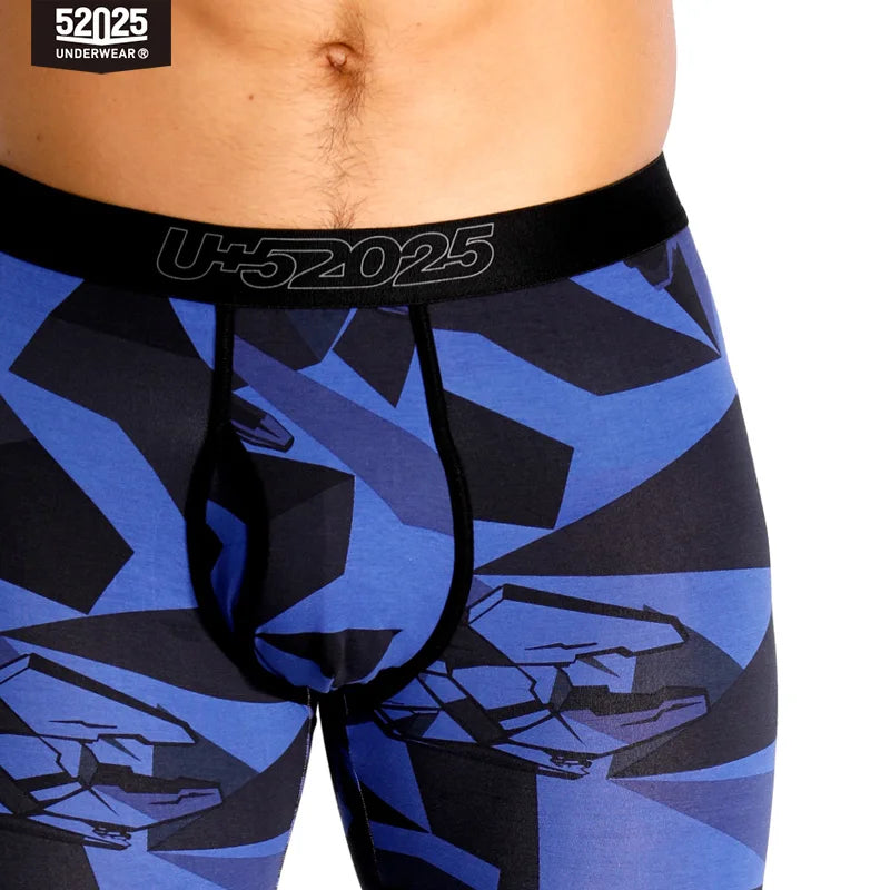 52025 Men’s Camouflage Thermal Leggings – Premium Cotton-Modal Blend with Eco-Friendly Print. Soft & Functional Men’s Pants