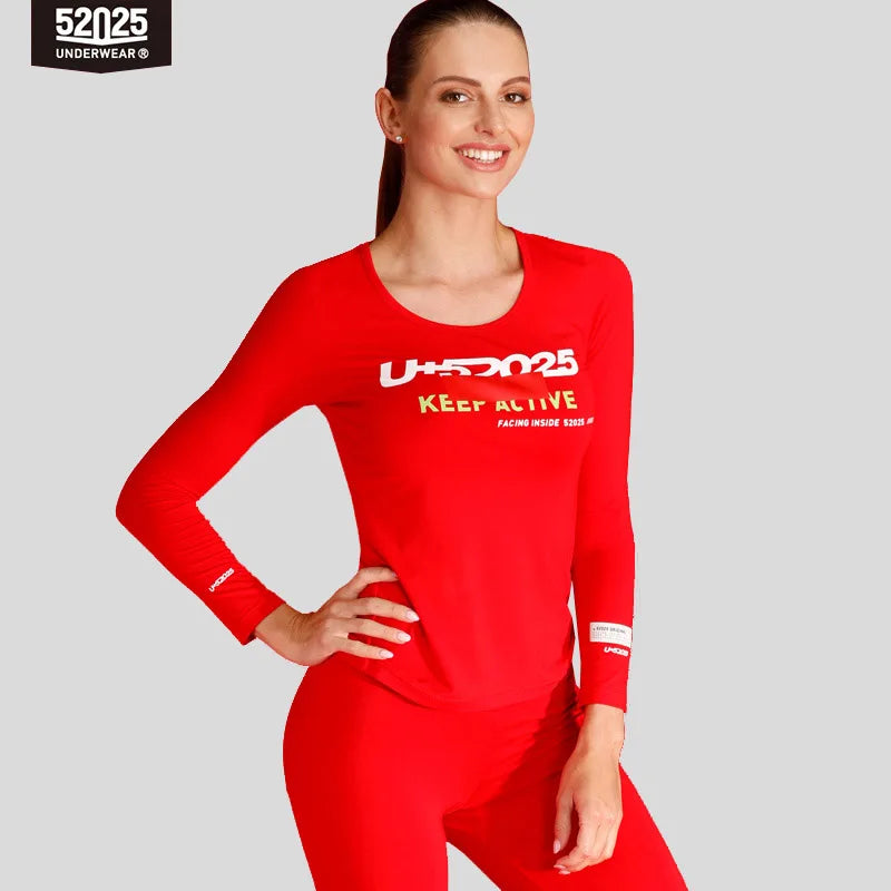 52025 Men's & Women's Athletic Thermal Underwear – Push-Up Design, Breathable Cotton Modal, Sporty Fit, Body-Shaping Long Johns
