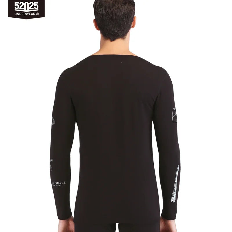52025 Men’s Thermal Underwear with Cashmere – Premium Long Johns with Exquisite Workmanship. Warm & Comfortable Base Layer