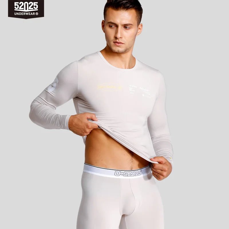 52025 Premium Modal Thermal Underwear Set – Ultra-Soft Lightweight Base Layer with Modern Fit and Stylish Details